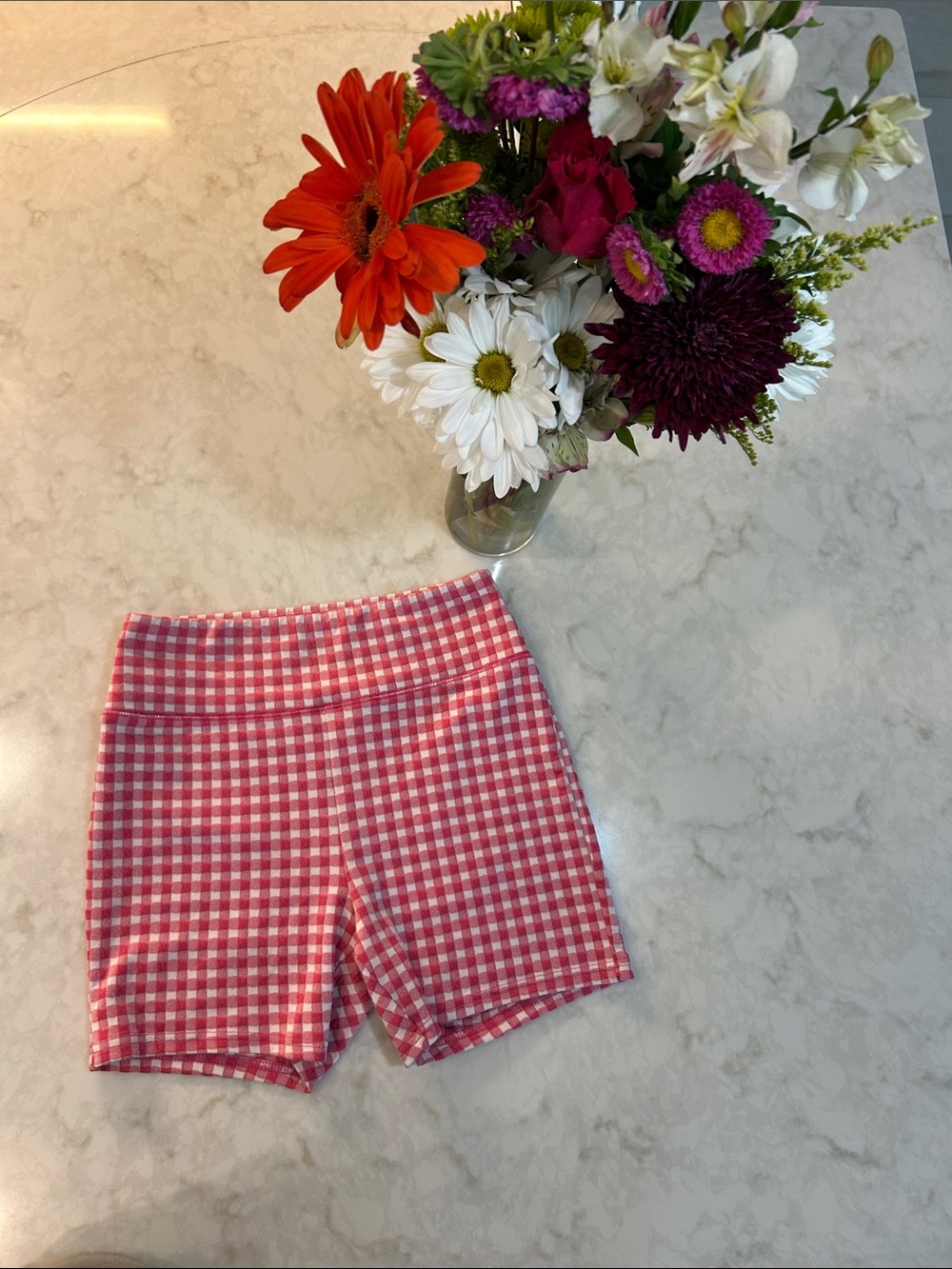Wild Fable Gingham Pull On Biker Shorts